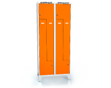 Cloakroom locker Z-shaped doors ALDUR 1 with feet 1920 x 800 x 500